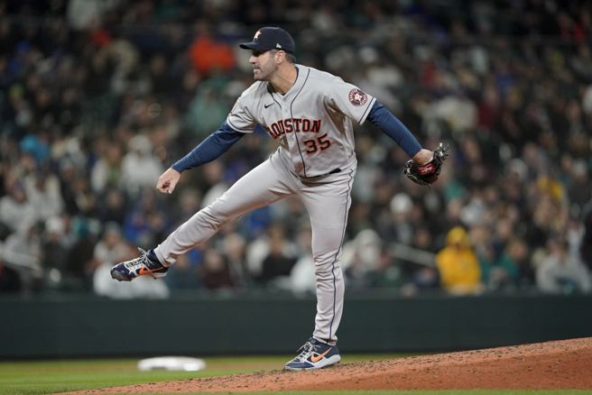 太空人先发投手Justin Verlander。（美联社）