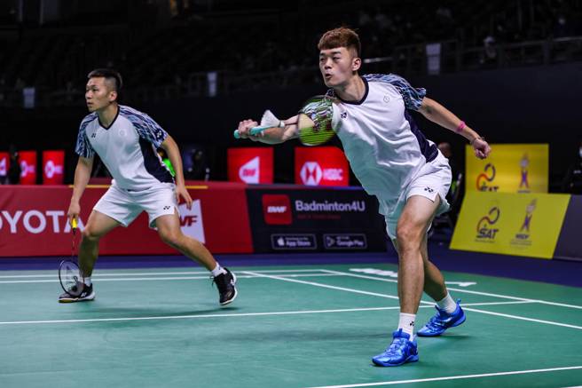 李洋（左）、王齐麟（右）在汤姆斯盃表现精彩。（资料照／Badminton Photo提供）