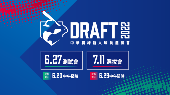中华职棒大联盟2022选秀测试会报名。（中职提供）