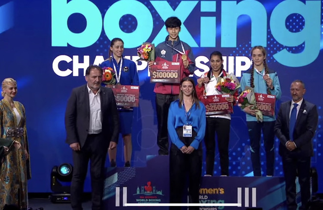 林郁婷甫于土耳其世锦赛夺下女子57公斤量级金牌，却因PCR阳性无法登机，与其他代表队成员暂留土国。（资料照／体育署提供）